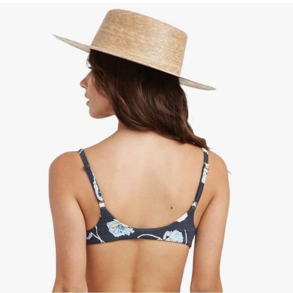 NWT RVCA | Junior's Standard Rylie Knot Bikini TOP Iron L - Picture 2 of 6